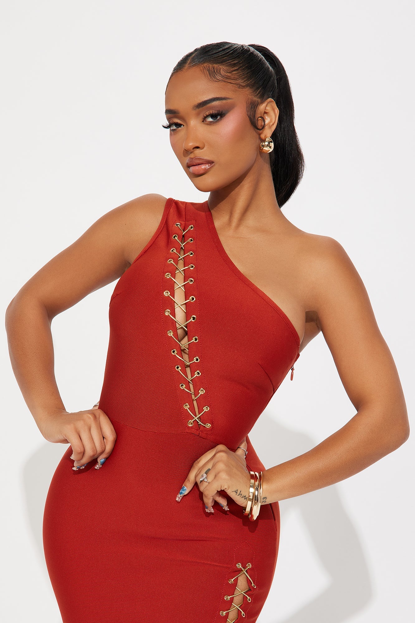 Ambitious Bandage Midi Dress