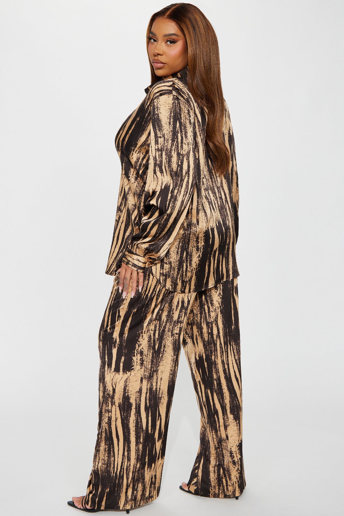 Say Something Satin Pant Set