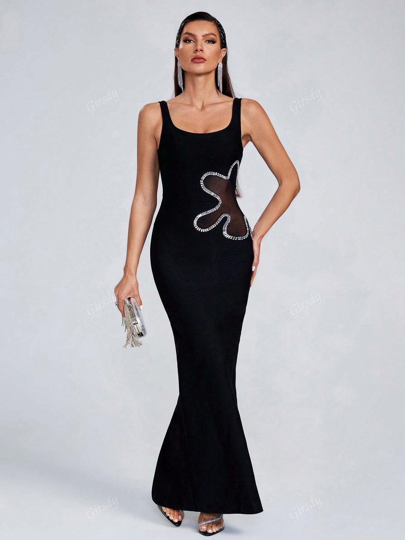 LLstyle Spaghetti Strap Bandage Sleeveless Dress