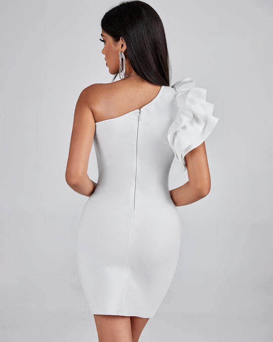 LLstyle One-Shoulder Sculpted Mini Dress