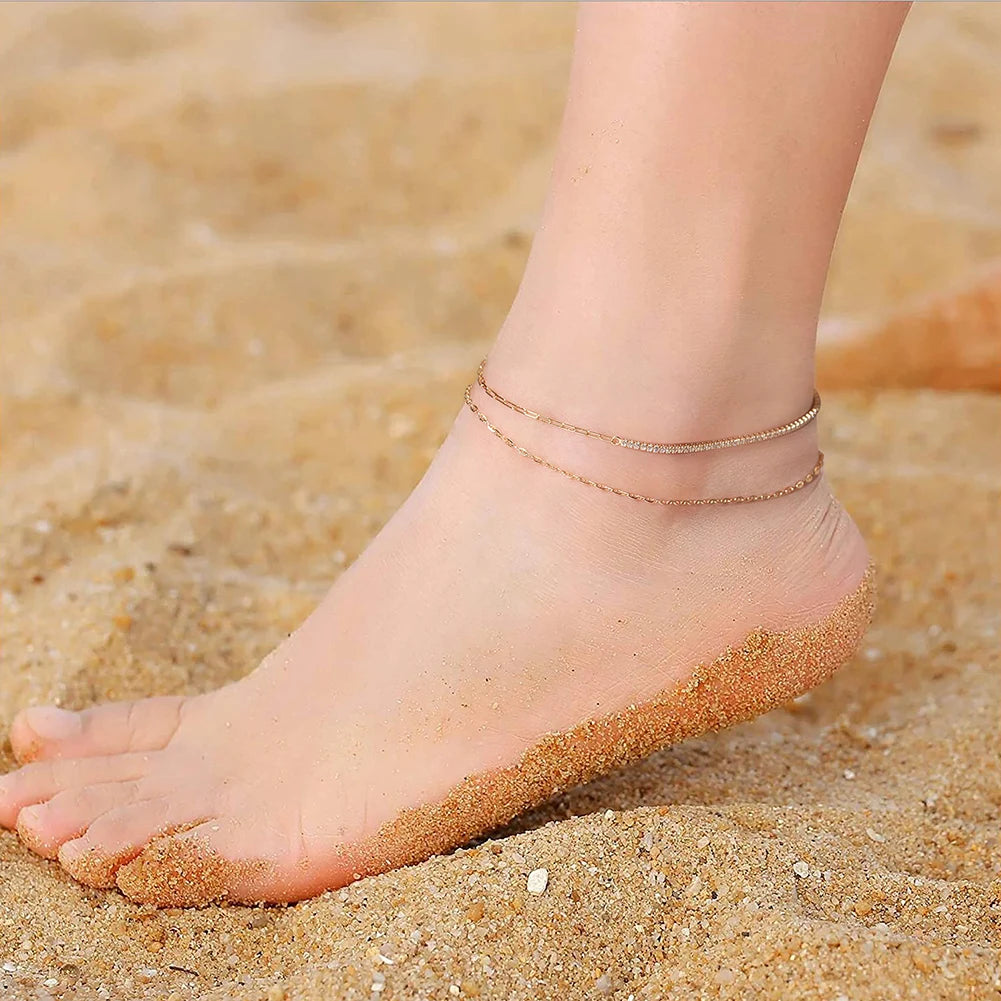 Golden Radiance Adjustable Anklet