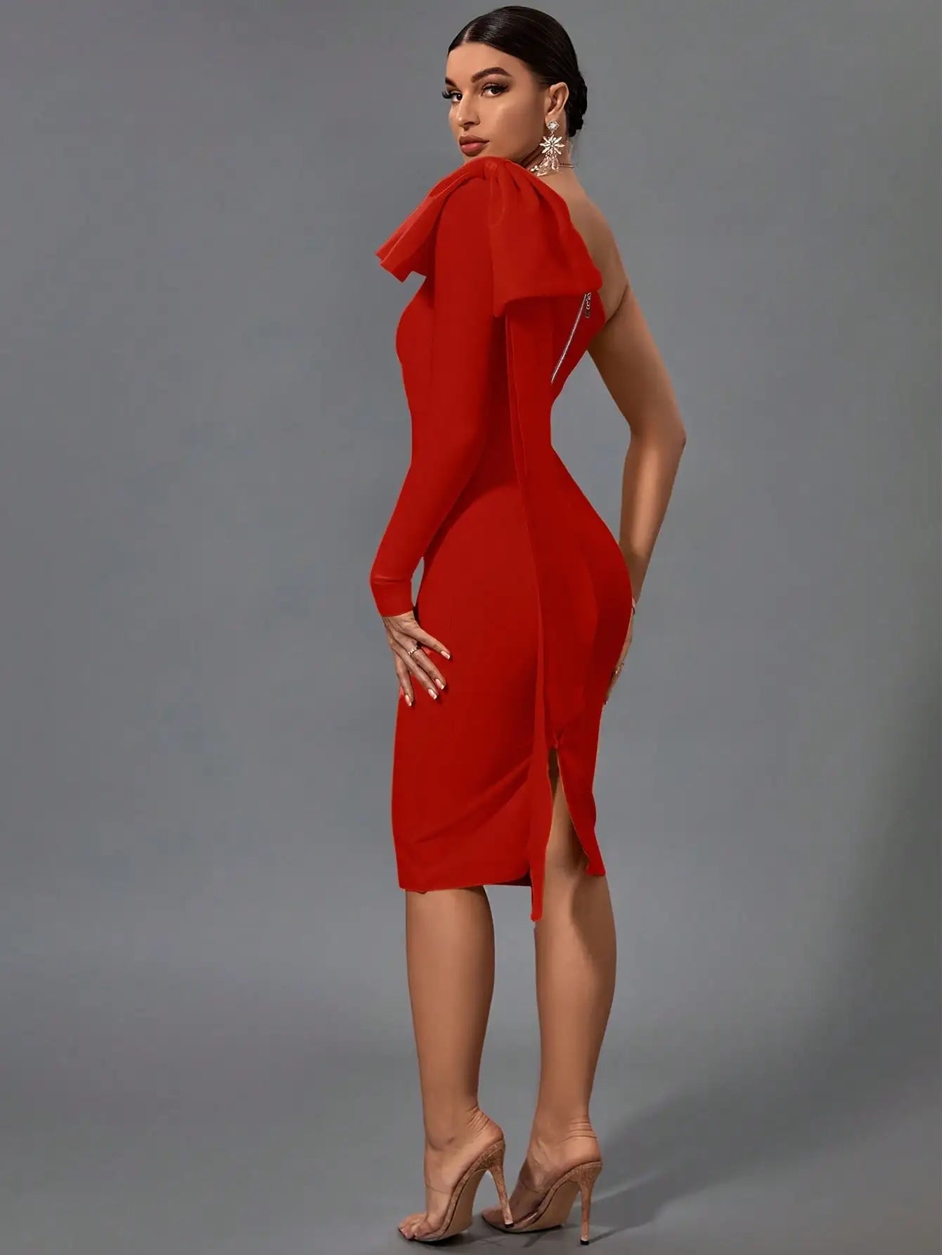 LLstyle One Shoulder Party Dress
