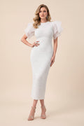 Grace Flutter Sleeve Midi Dress