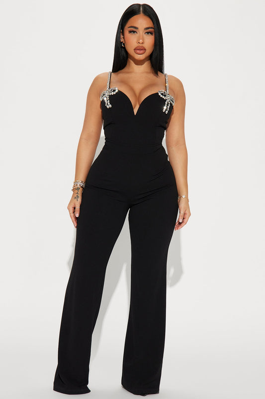 LLstyle Expensive Nights Black Jumpsuit