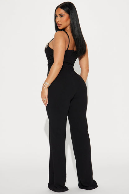 LLstyle Expensive Nights Black Jumpsuit