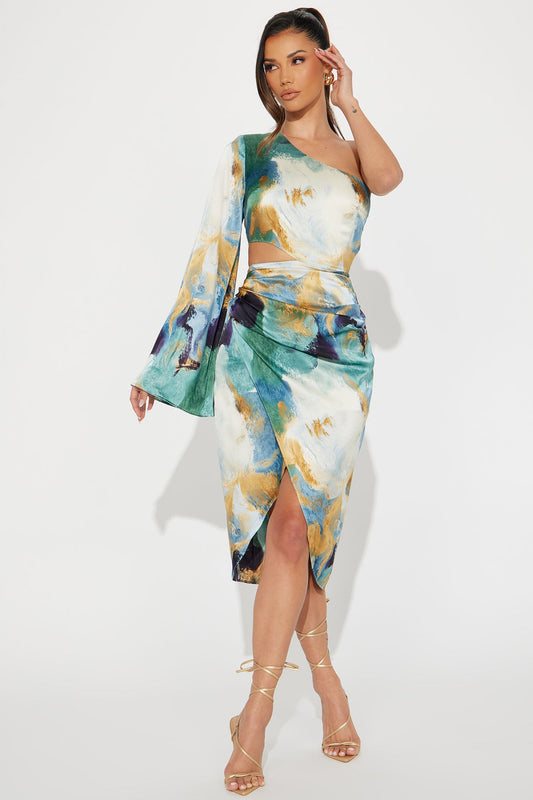 Gossip Girl Satin Midi Dress