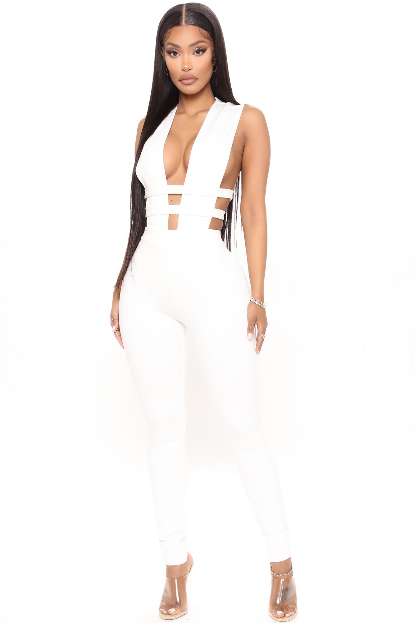 LLstyle Up White Jumpsuit