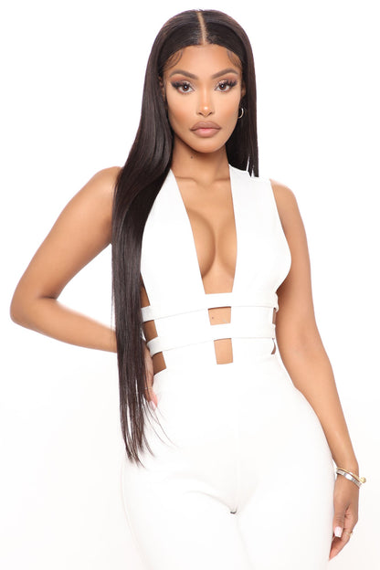 LLstyle Up White Jumpsuit