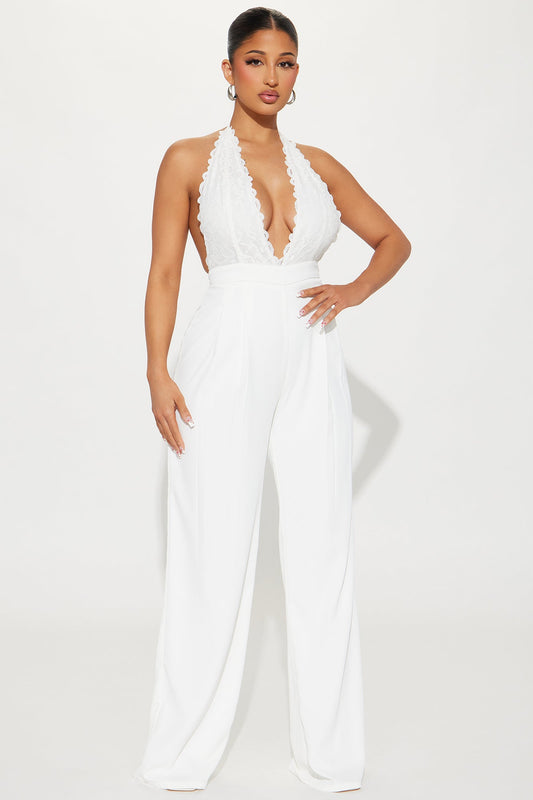 LLstyle The Moment White Jumpsuit