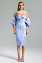 Bianca Elegant Light Blue Dress