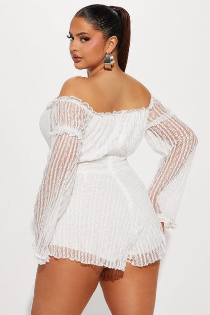 LLstyle  Lace White Romper