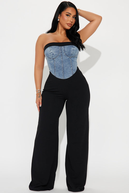 Dixie Black/combo Jumpsuit
