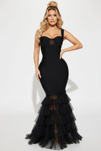 Avalon Mesh Hem Bodycon Dress