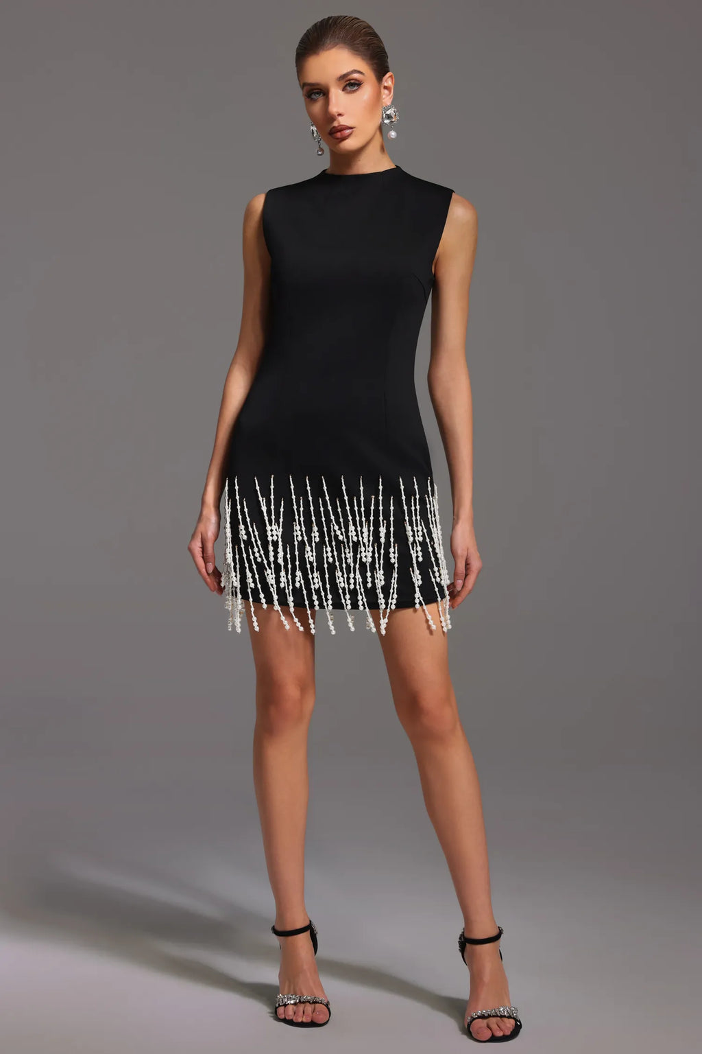 Maïlys Pearl Fringe Elegance Dress