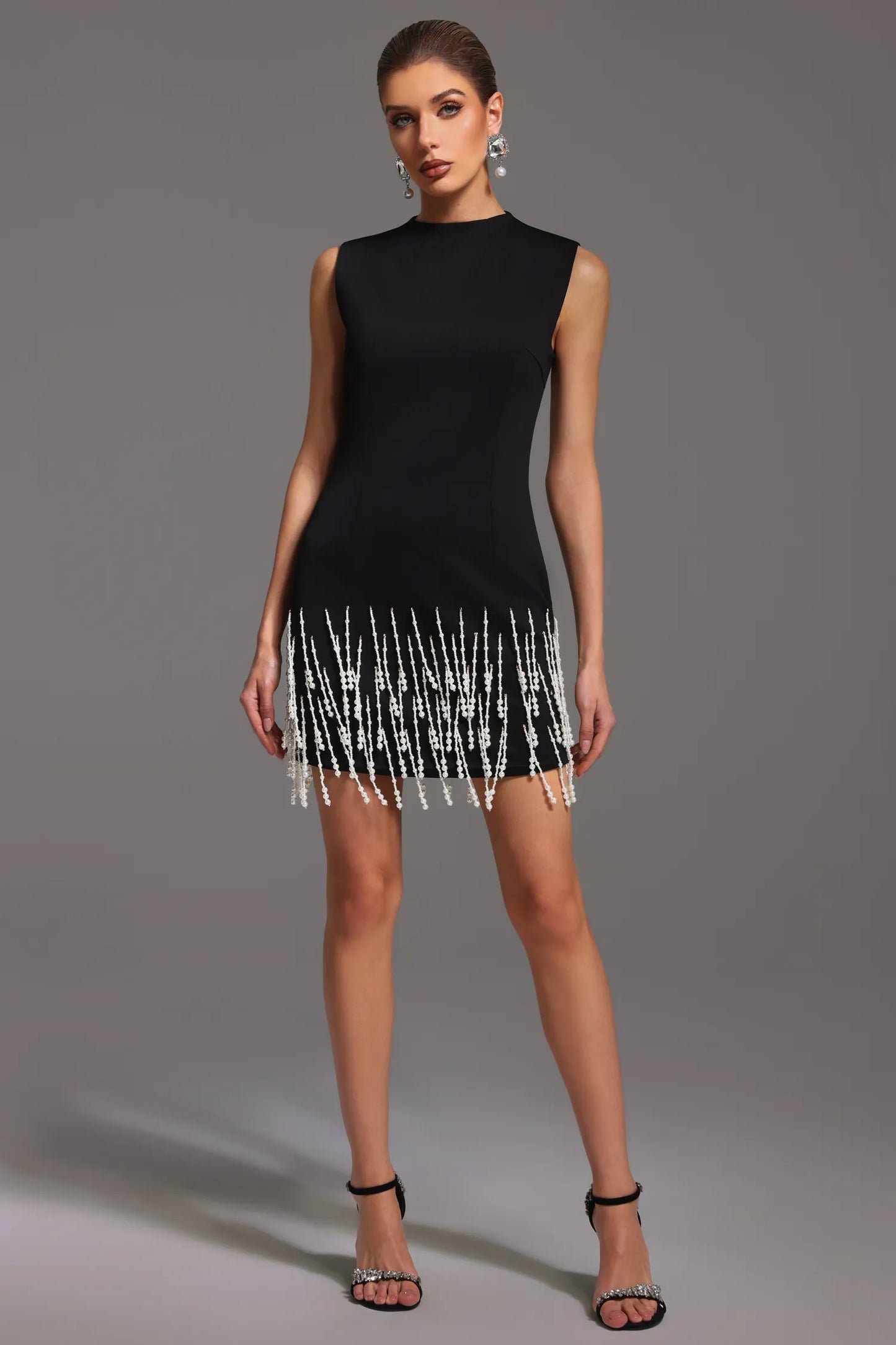 LLstyle Pearl Fringe Elegance Dress