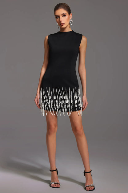 LLstyle Pearl Fringe Elegance Dress