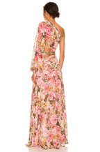 Jelo One-Shoulder Chain Detail Maxi Dress