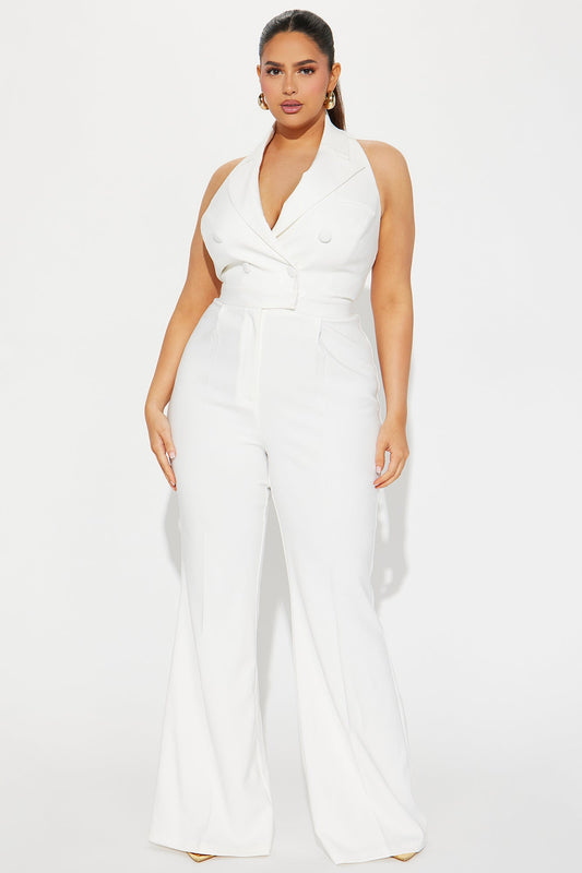 LLstyle Class White Jumpsuit