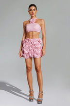 Vienna Pink Chic Lace Mini Set