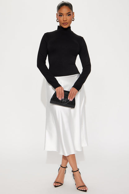 Delaney Satin Midi Dress