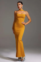 Serena Golden Aura Maxi Gown