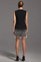 Maïlys Pearl Fringe Elegance Dress