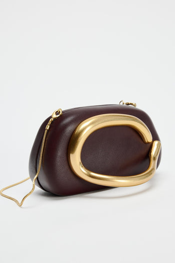LLstyle Gold Closure Box Clutch