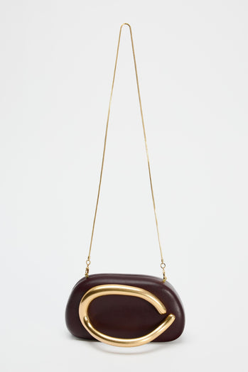 LLstyle Gold Closure Box Clutch