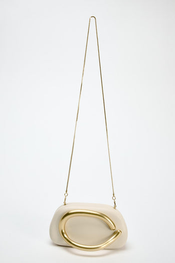 LLstyle Gold Closure Box Clutch