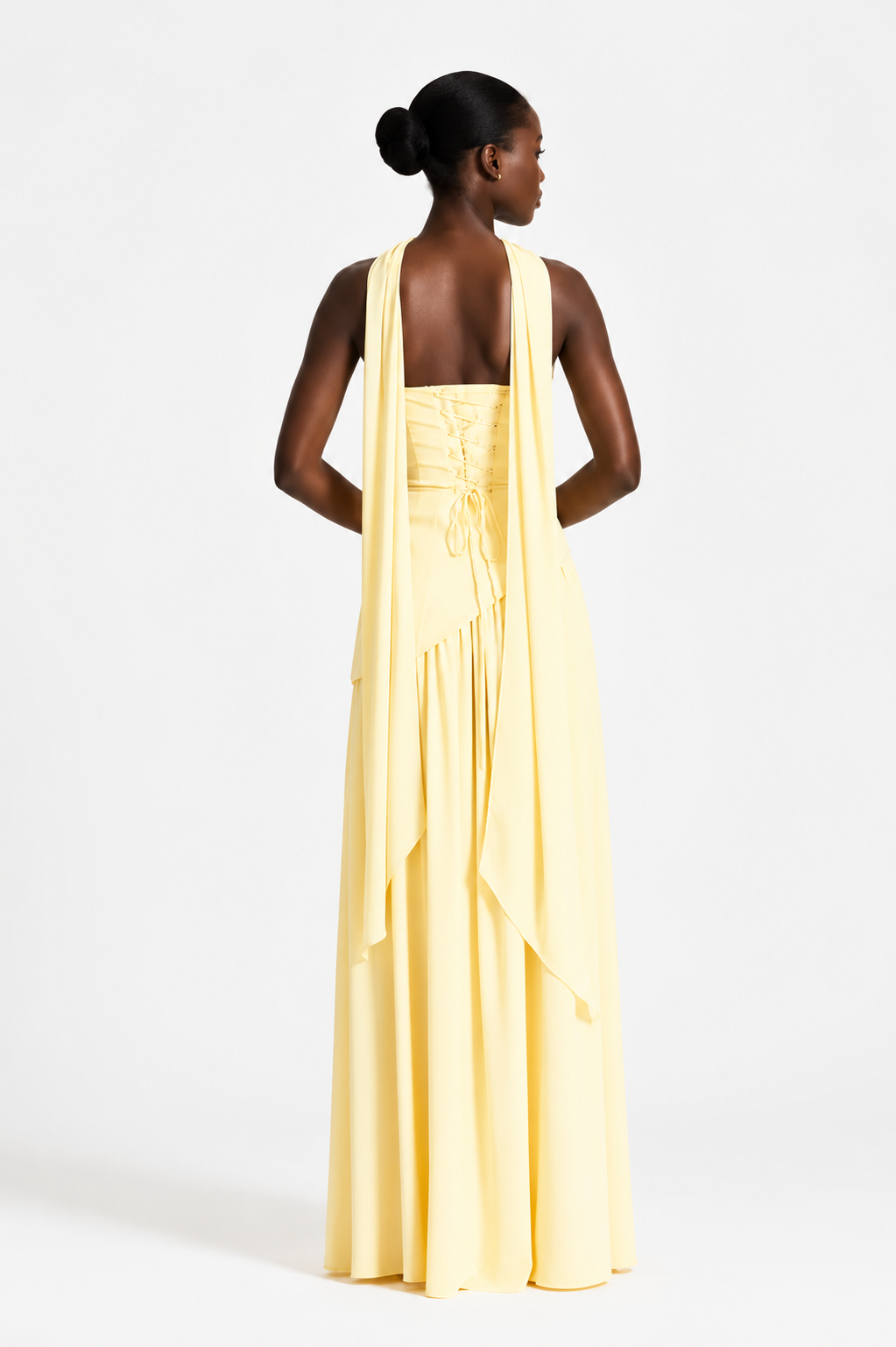Monroe Contrast Color Ribbon Party Dress