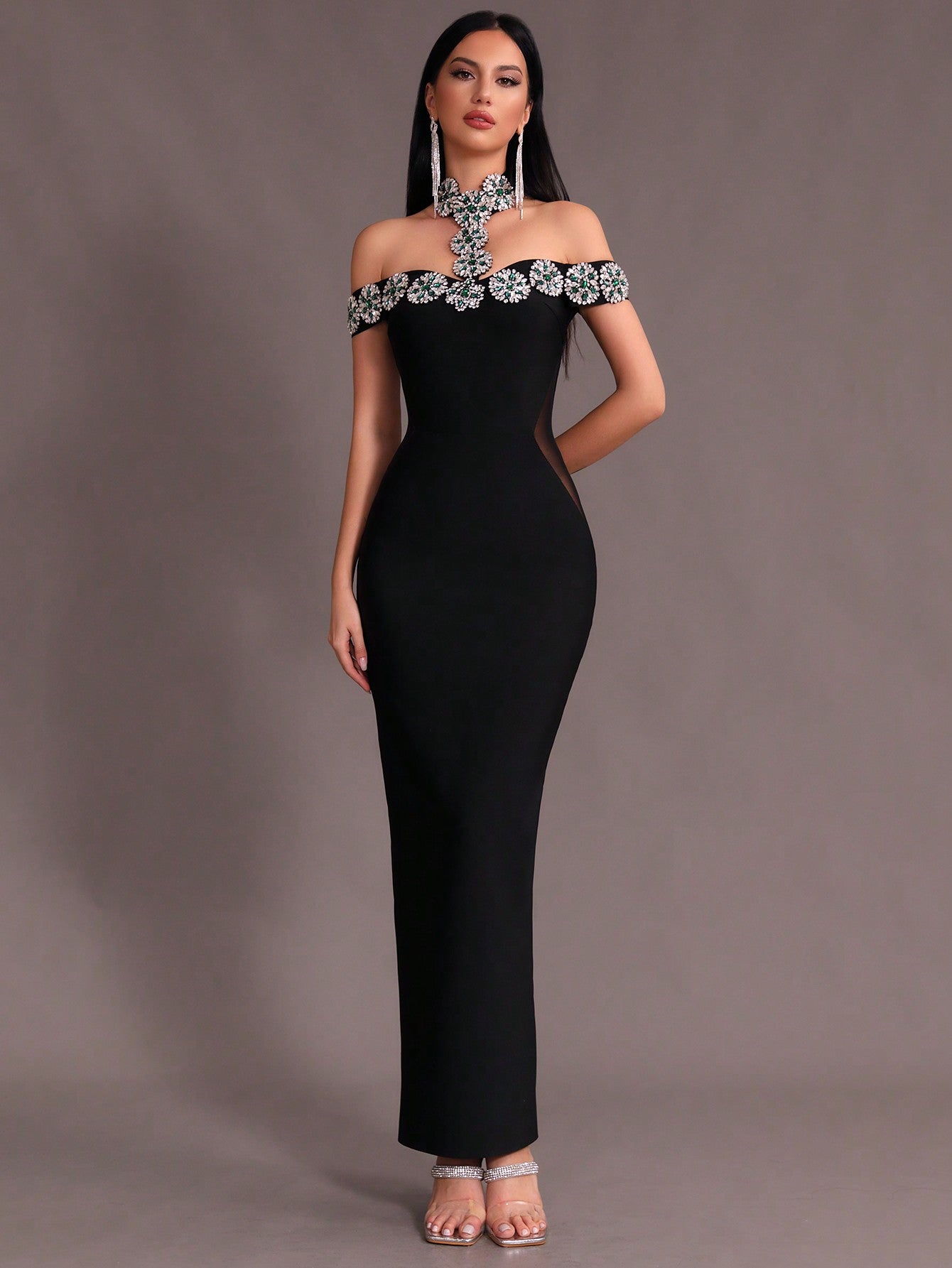 LLstyle Women's New Pink Open Shoulder Dress