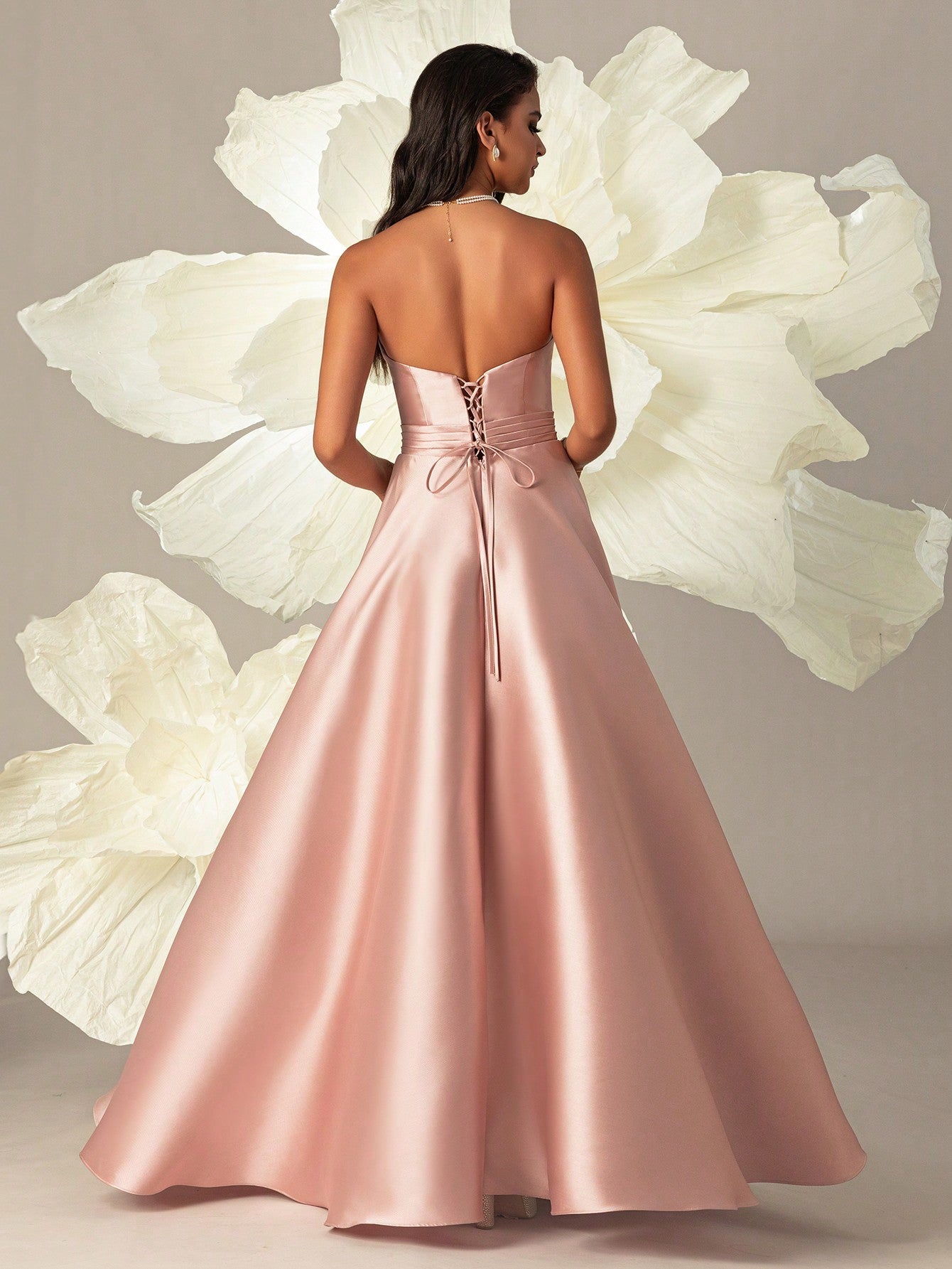 LLstyle High-Grade Elegant Long Simple Party Dress