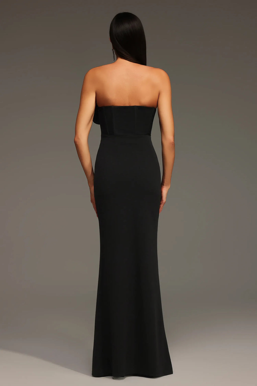Kimber Floral Appliqué Strapless Maxi Dress