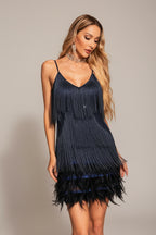 Alessia Fringe Glam Mini Dress