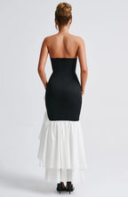 Avalon Strapless Ruffle Maxi Dress