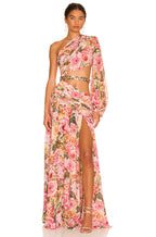 Jelo One-Shoulder Chain Detail Maxi Dress
