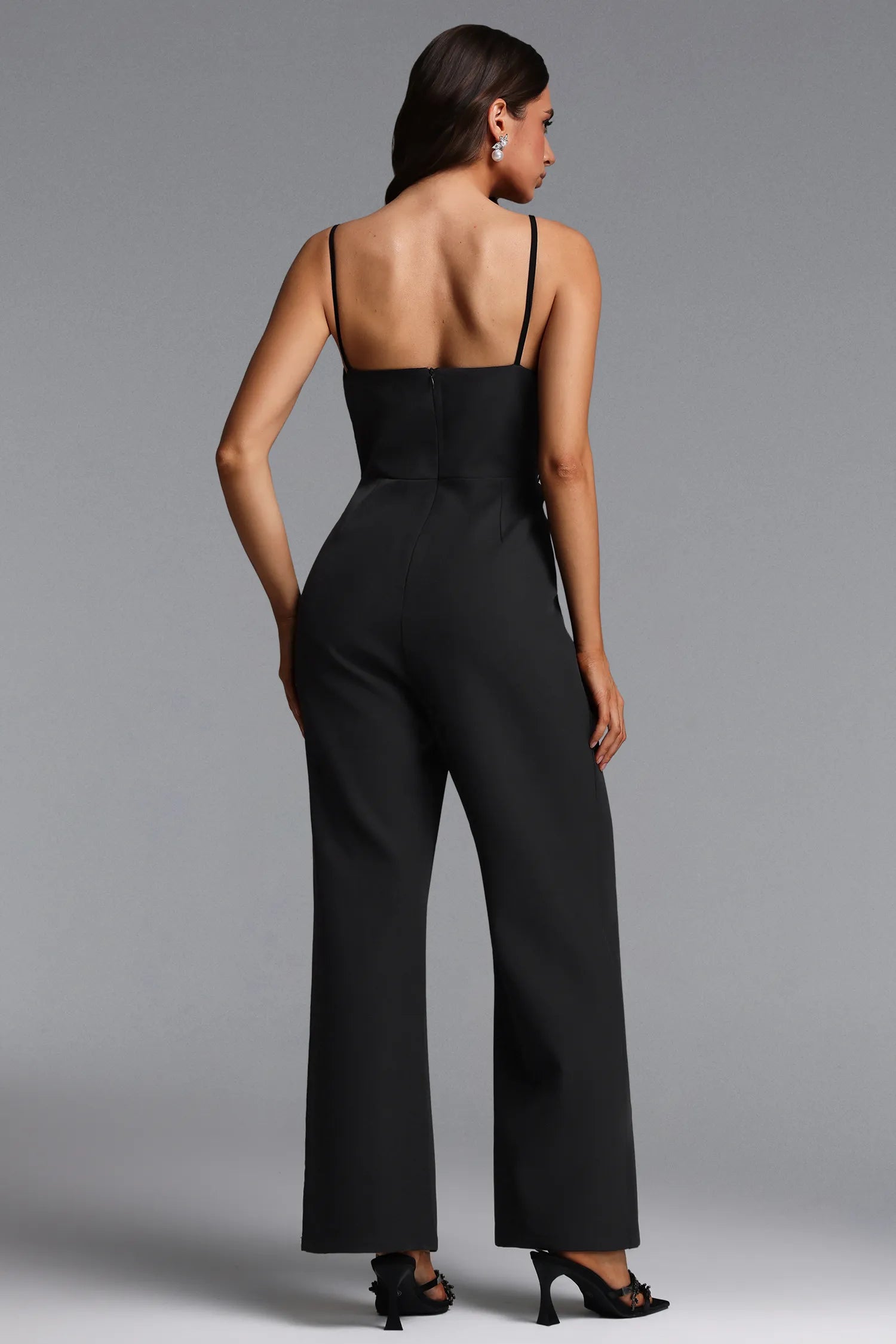 LLstyle Sculpted Contrast Wide-Leg Jumpsuit