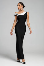 Catalina One-Shoulder Contrast Dress