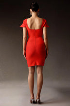 Inès Square Collar Mini Dress