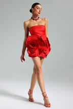 Vega Strapless Empire Mini Dress
