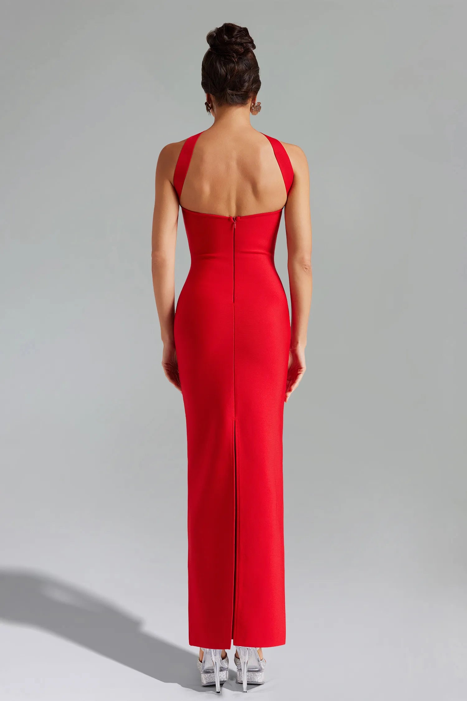 LLStyle Elegant Red Halter Gown