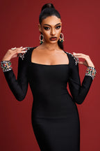 Savannah Rhinestones Midi Dress
