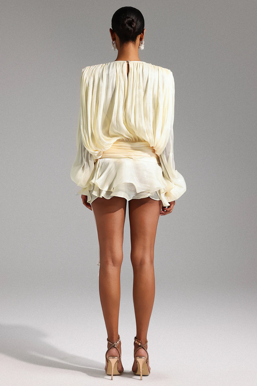 LLstyle V Neck Long Sleeve Mini Dresses