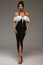 Natalia Slit Bandage Maxi Dress