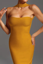 Serena Golden Aura Maxi Gown
