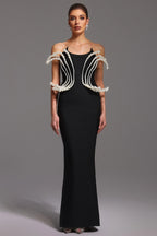 Juliette White Pearl Jewelry Tube Bandage Dress