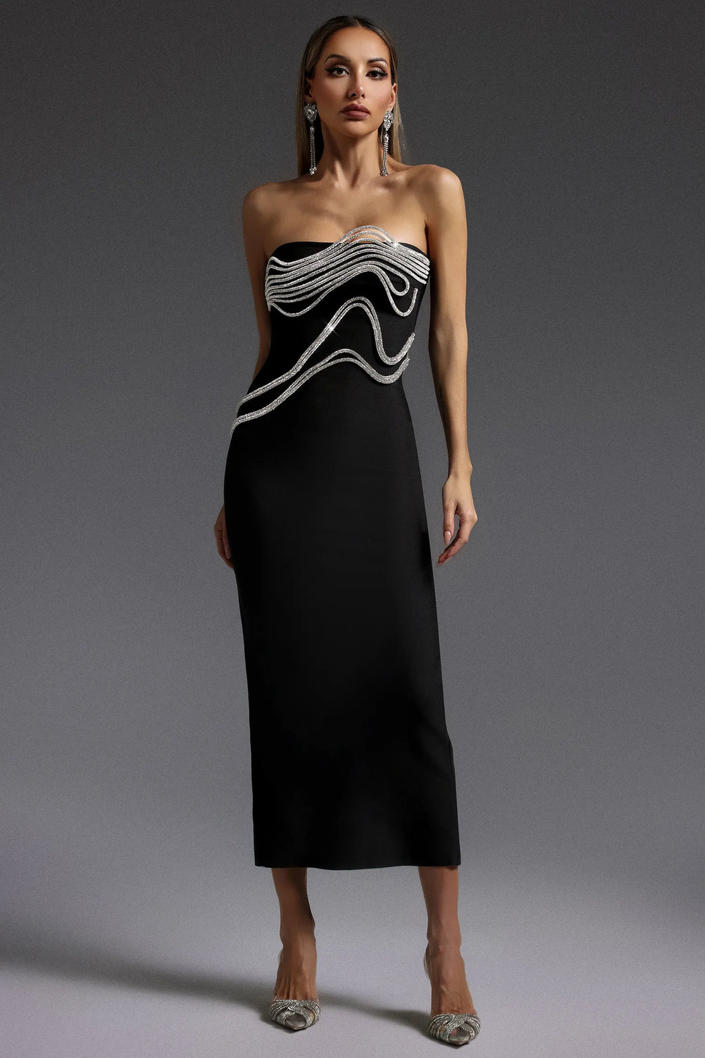 LLstyle Elegant Black Sleeveless Dress