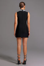 Elenaa Crystal-Trim Mini Dress