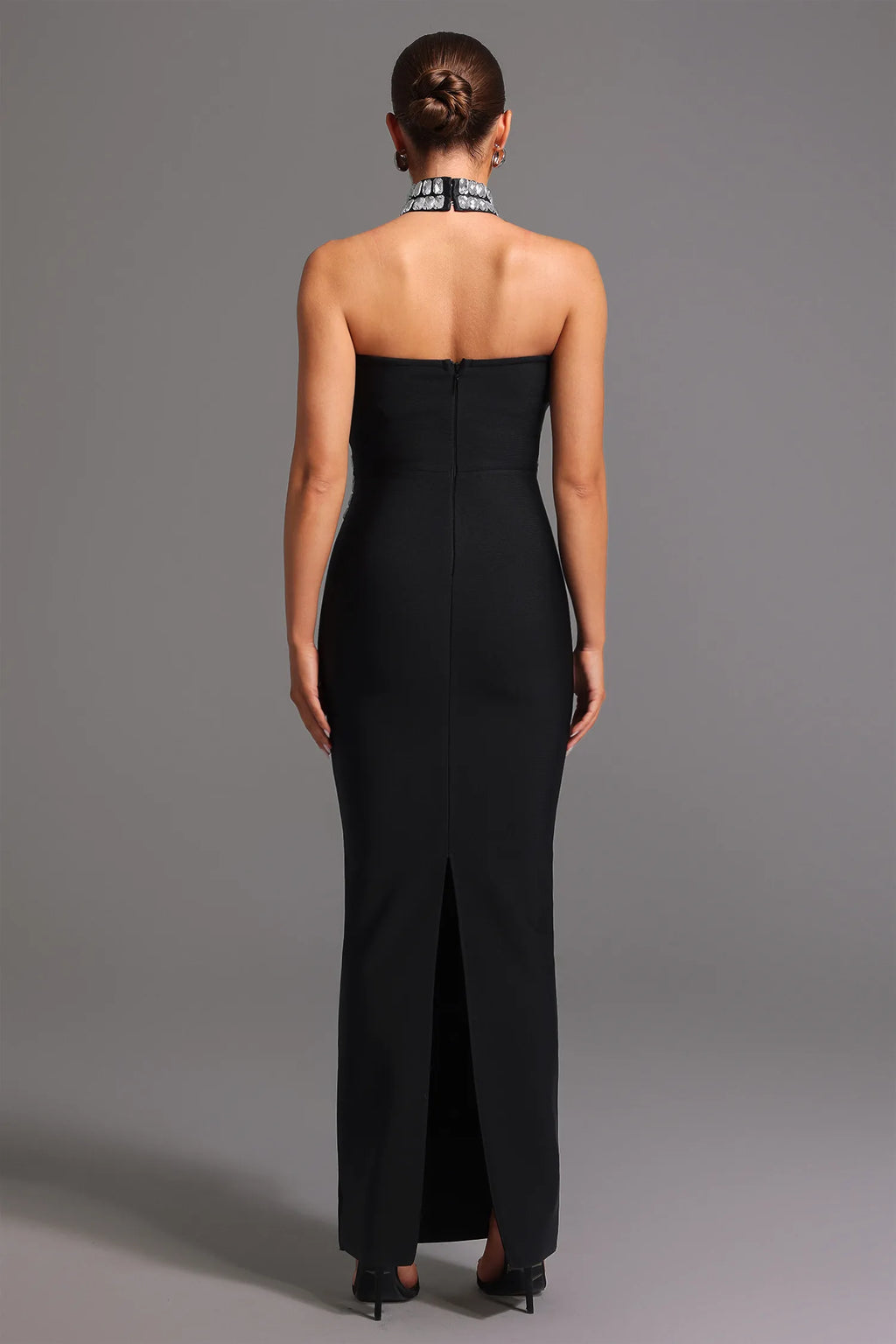 Ophelia Sleeveless Diamond Maxi Dress