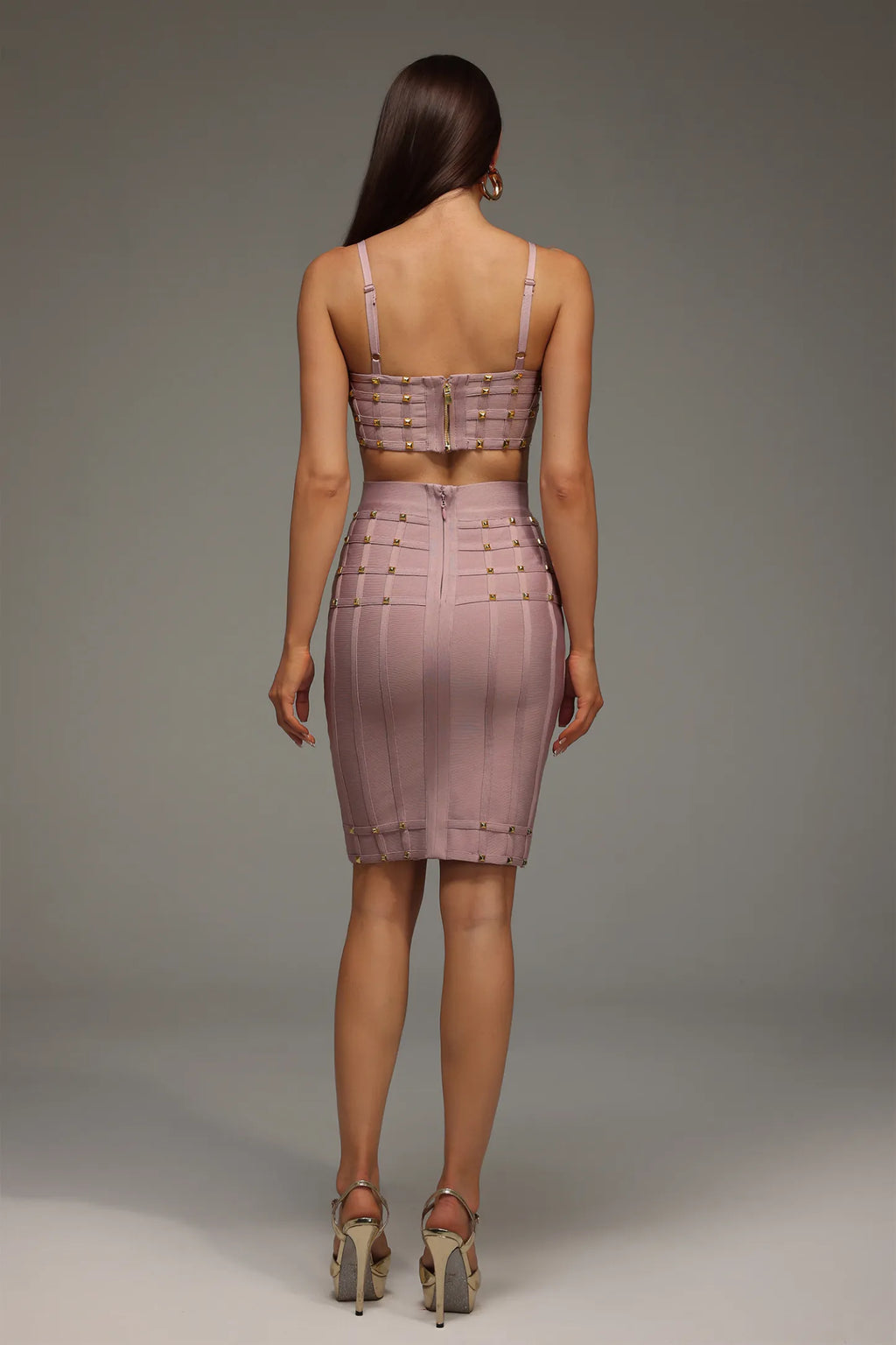 LLstyle Riveted Bandage Two-Piece Set